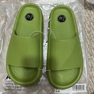 Matisse Kona Green Slip On Sandals